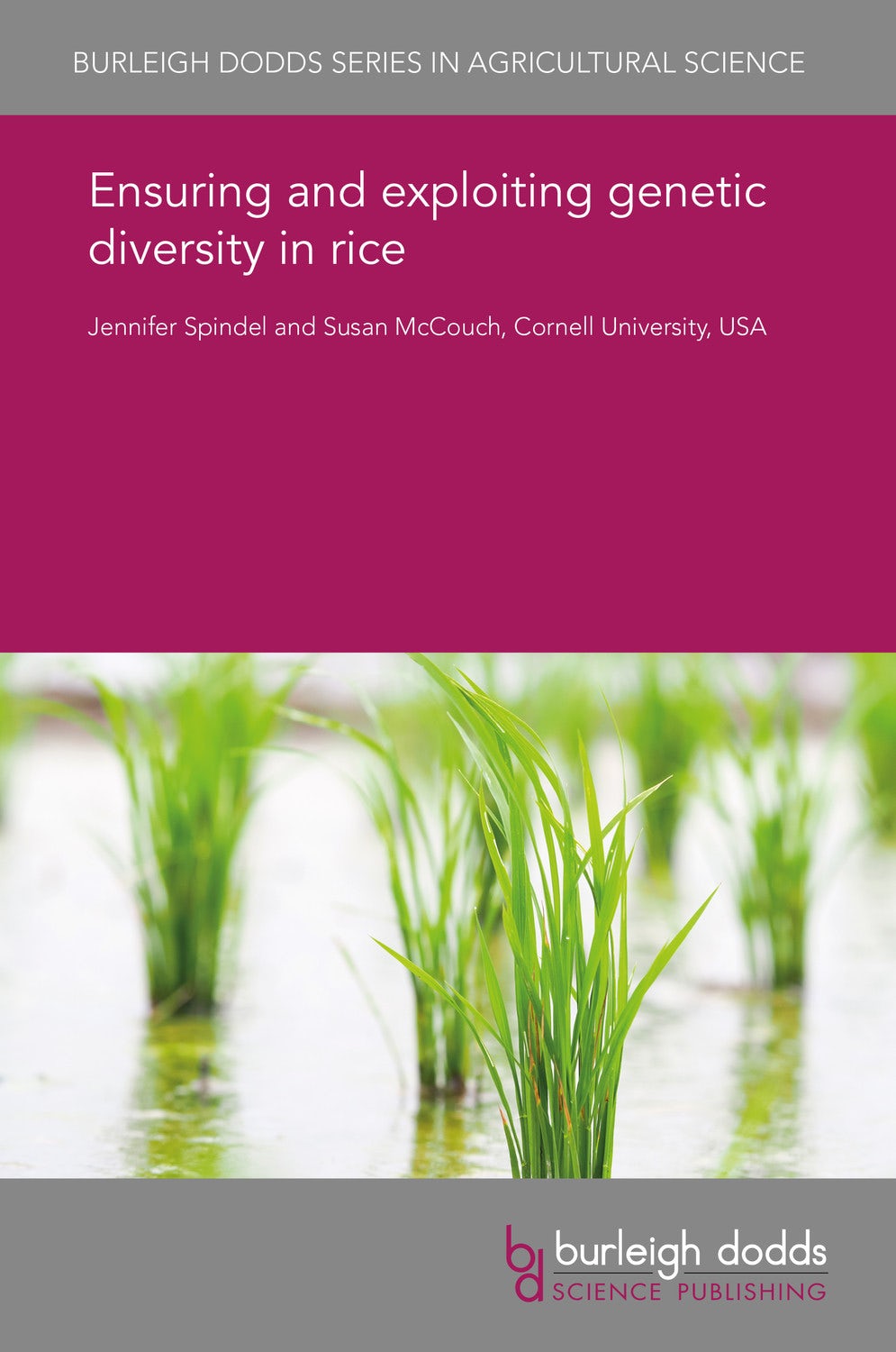 Book cover image for Ensuring and exploiting genetic diversity in rice ISBN: 9781838792350